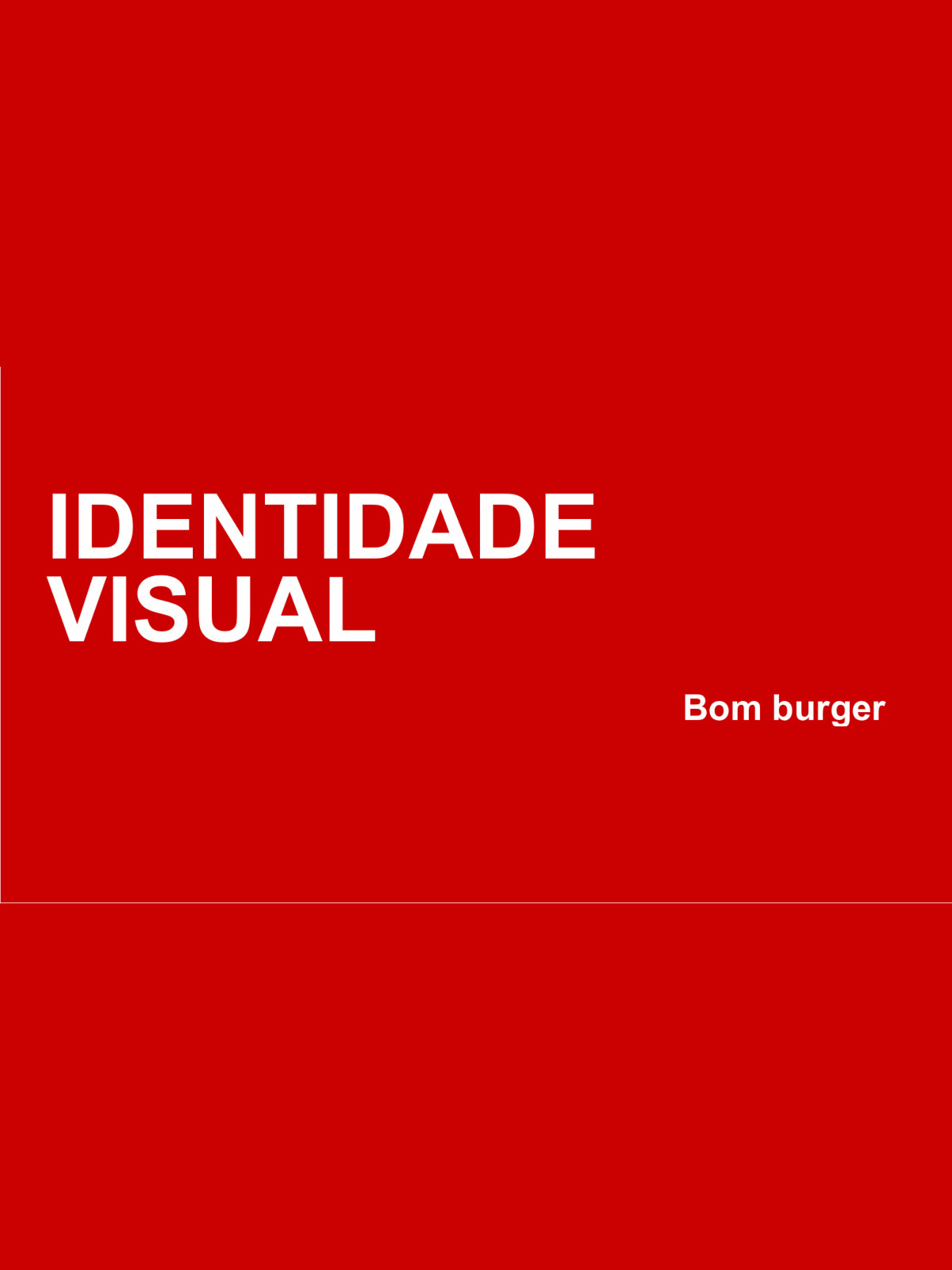 Bom Burger — Identidade Visual